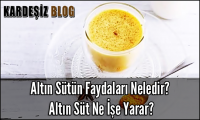 Altın Sütün Faydaları Neledir