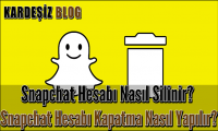 Snapchat Hesabı Nasıl Silinir