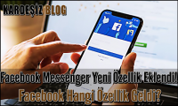 Facebook Messenger Yeni Özellik Eklendi