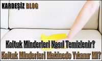 Koltuk Minderleri Nasıl Temizlenir