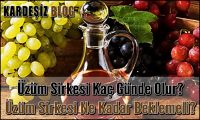 Üzüm Sirkesi Kaç Günde Olur