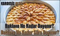 Baklava Ne Kadar Dayanır